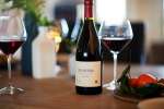 Camp Meeting Ridge Pinot Noir on a table