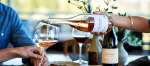 Pouring Rosé Wine